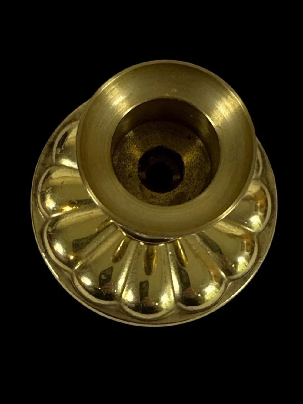 Baldwin Polished Brass Fluted Tape Candle Holder 3